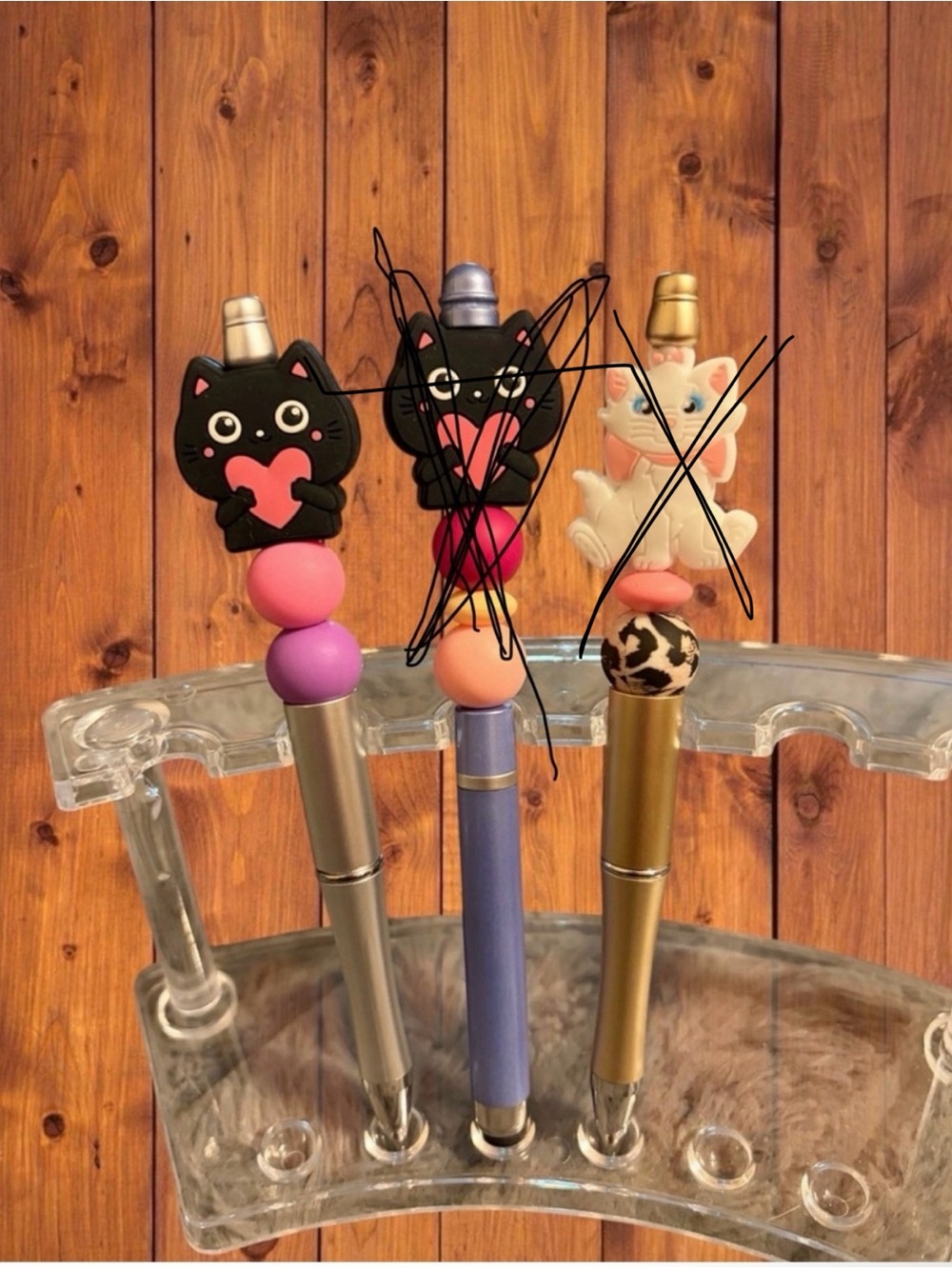Kitty Beaded Pens (Qty 1)